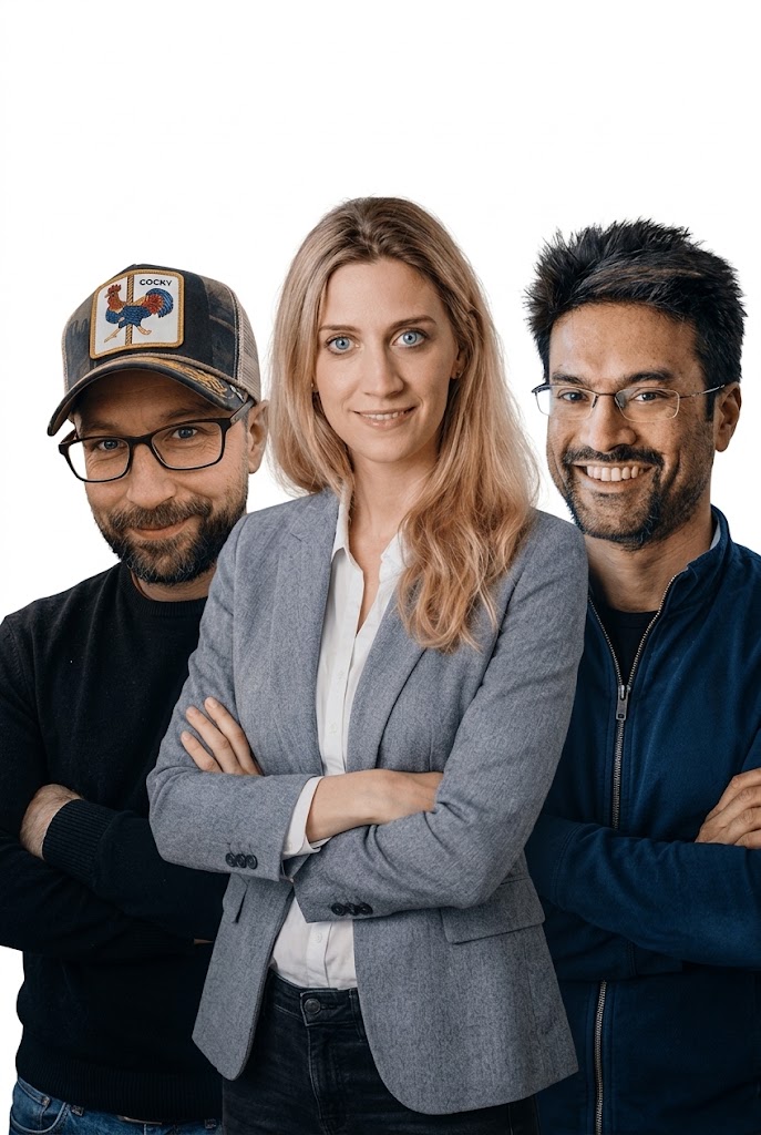 Prof. Nina Hubig, Nikolaus Gradl und Raul Pinto