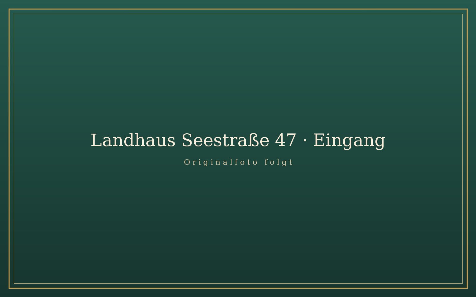 Eingangsseite des Landhauses Seestraße 47 in Schondorf