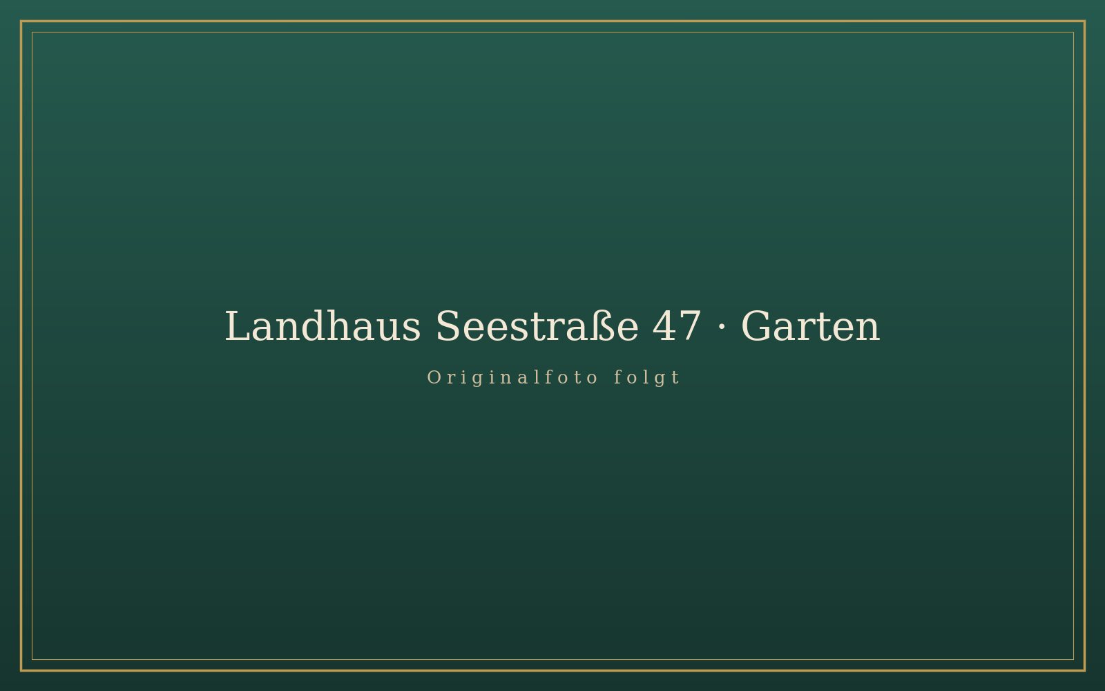 Garten des Landhauses Seestraße 47